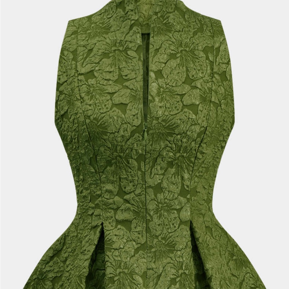 Micas Green Floral Textured Top